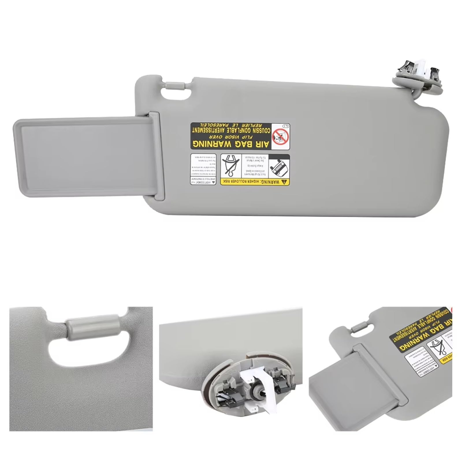 Wewnętrzna osłona przeciwsłoneczna przednia osłona przeciwsłoneczna samochodu szara strona kierowcy lewa kompatybilna z RAV4 2006-2009 74320-42501-B2, akcesoria samochodowe przeciwsłoneczne akcesoria