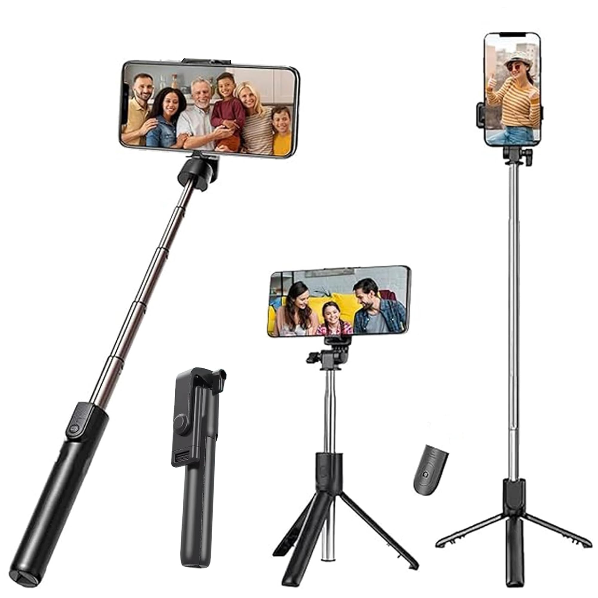Kratos Upgraded 2026 67Inch/ 170cm Long Selfie Stick Tripod with Wireless Remote, Long Tripod Stand with 360° Rotation, Compatible with Mobile/GoPro for Travel,Suitable for iPhone and All Smartphones — Amazon image 16