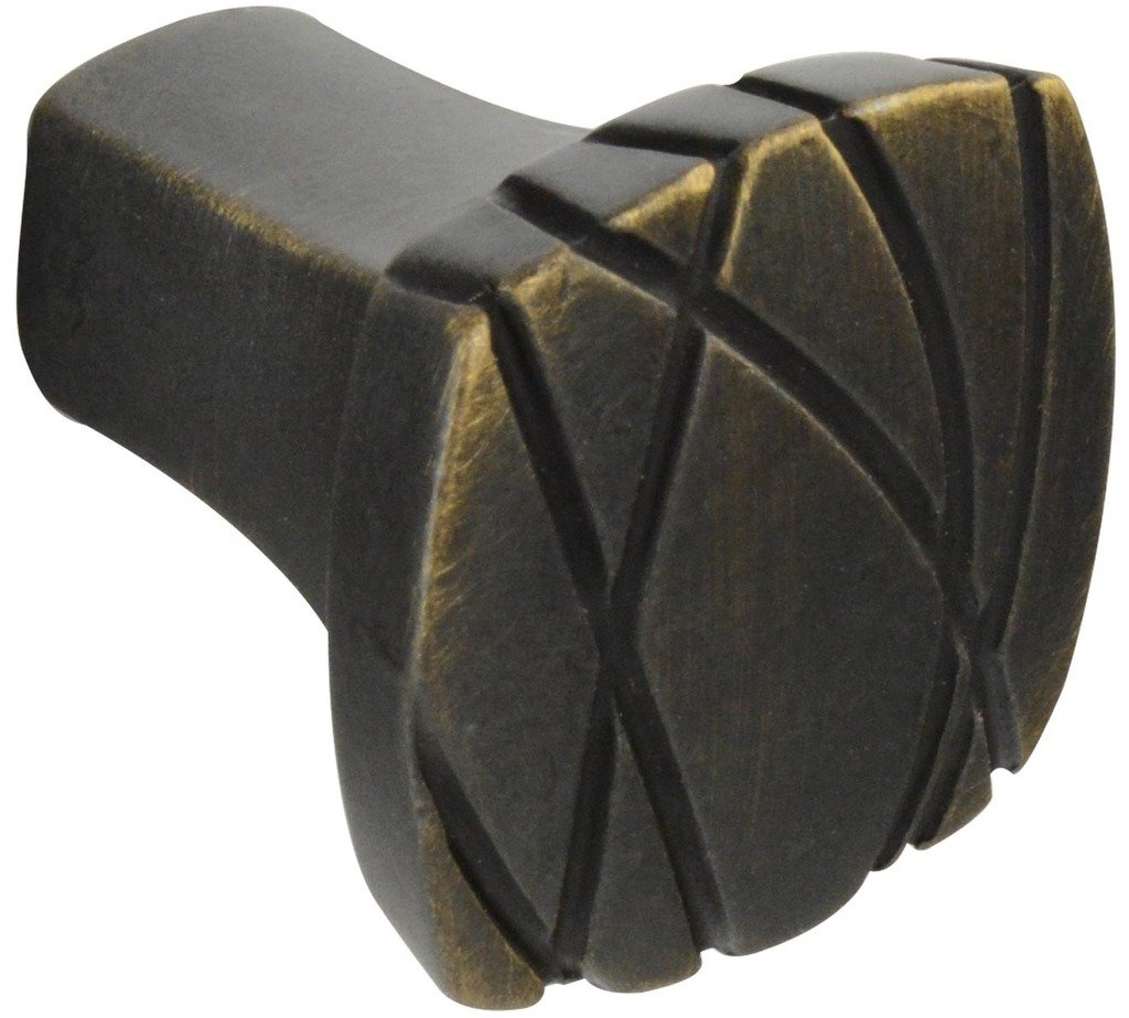 Brainerd #P27756V-VBG-C - 1-1/4 in. (32mm) Ayanna Square Cabinet Knob - Bronze w/Gold Highlights