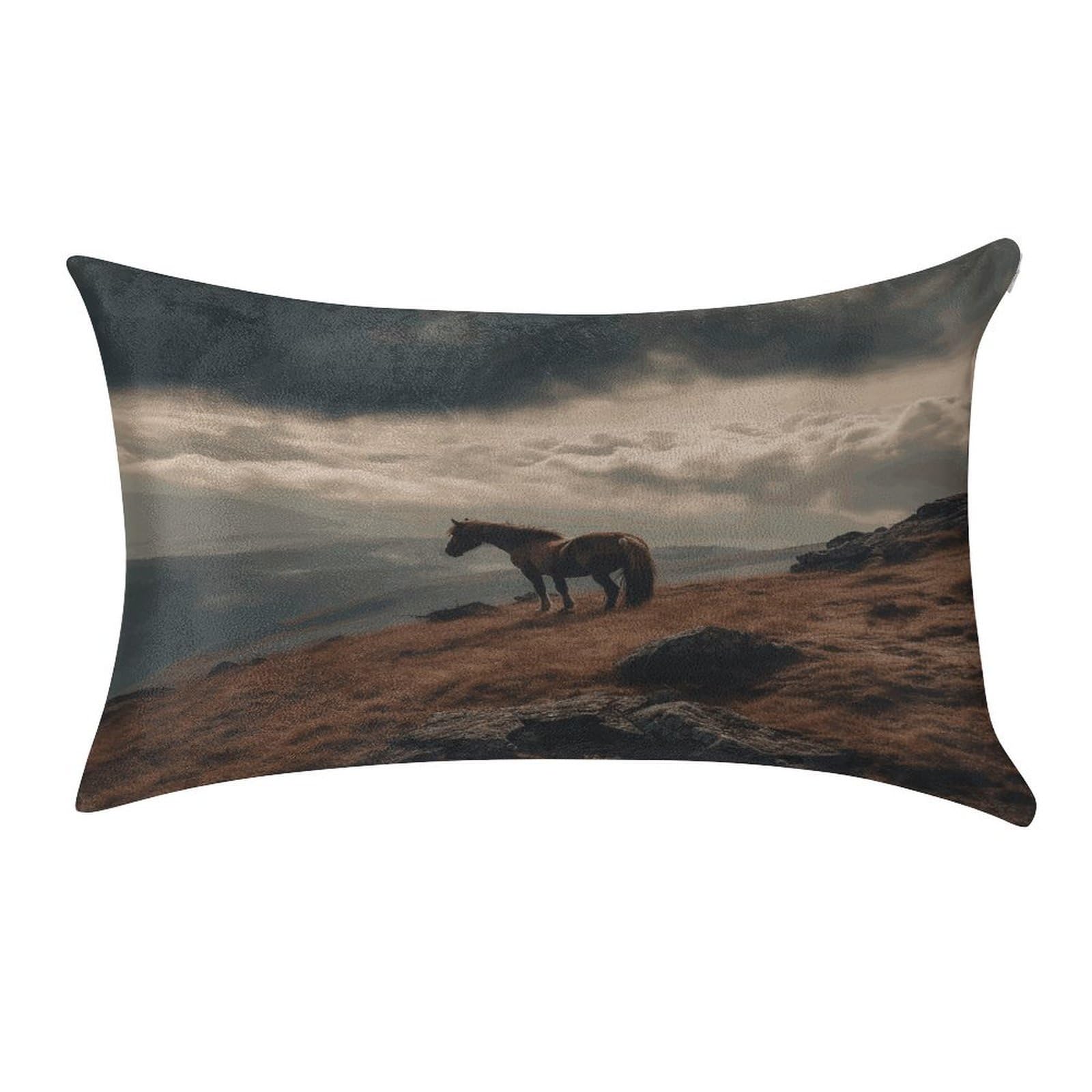 Btcowzrv Style Horse Grazing On The Mountain Pillow Cover Pillow Case Pillowcase