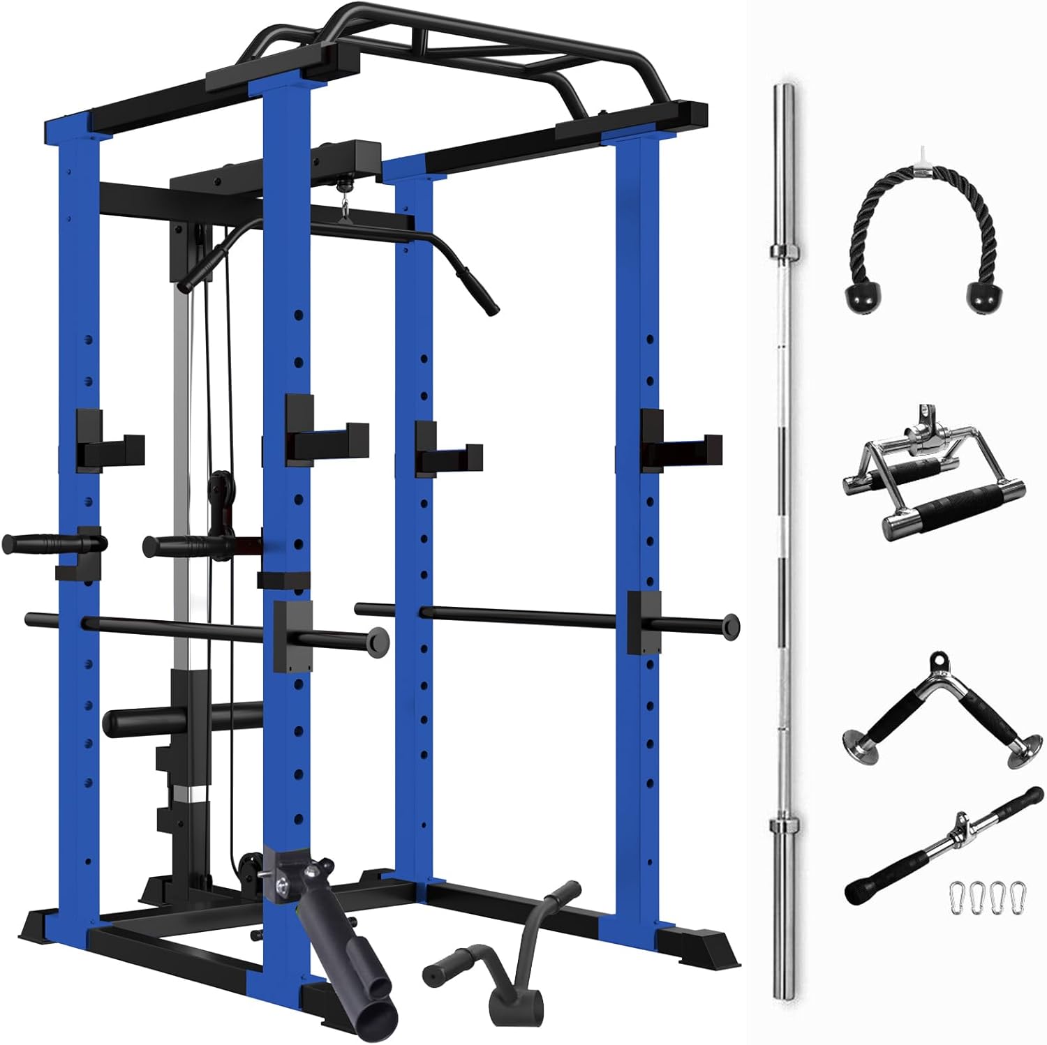 HiHomely HiHomely Multi-Functional Power Cage – 1000lbs Capacity with Adjustable Pullup Rack