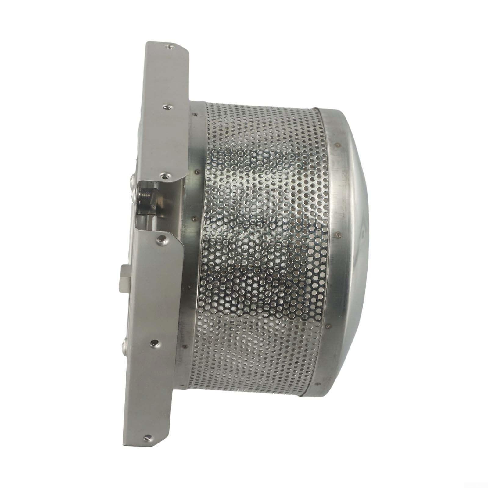 Pantalla y base de emisor de acero inoxidable 304 de 7 pulgadas, red de combustión de repuesto para calentador de patio pirámide de 4 lados, malla de doble cubierta con 3 agujeros de montaje, plata