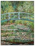 ARTLAND Wanddeko Leinwand Bilder Wandbild 45x60 cm Teich 