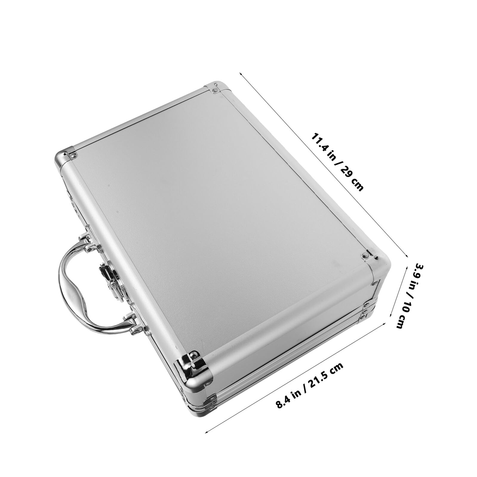 Mikikit Organizer Na Sprzęt Walizka Na Narzędzia Aluminiowe Walizki Do Przechowywania Walizka Ze Stopu Aluminium Duża Kosmetyczka Podróżny Futerał Na Mikrofon Metalowa Skrzynka