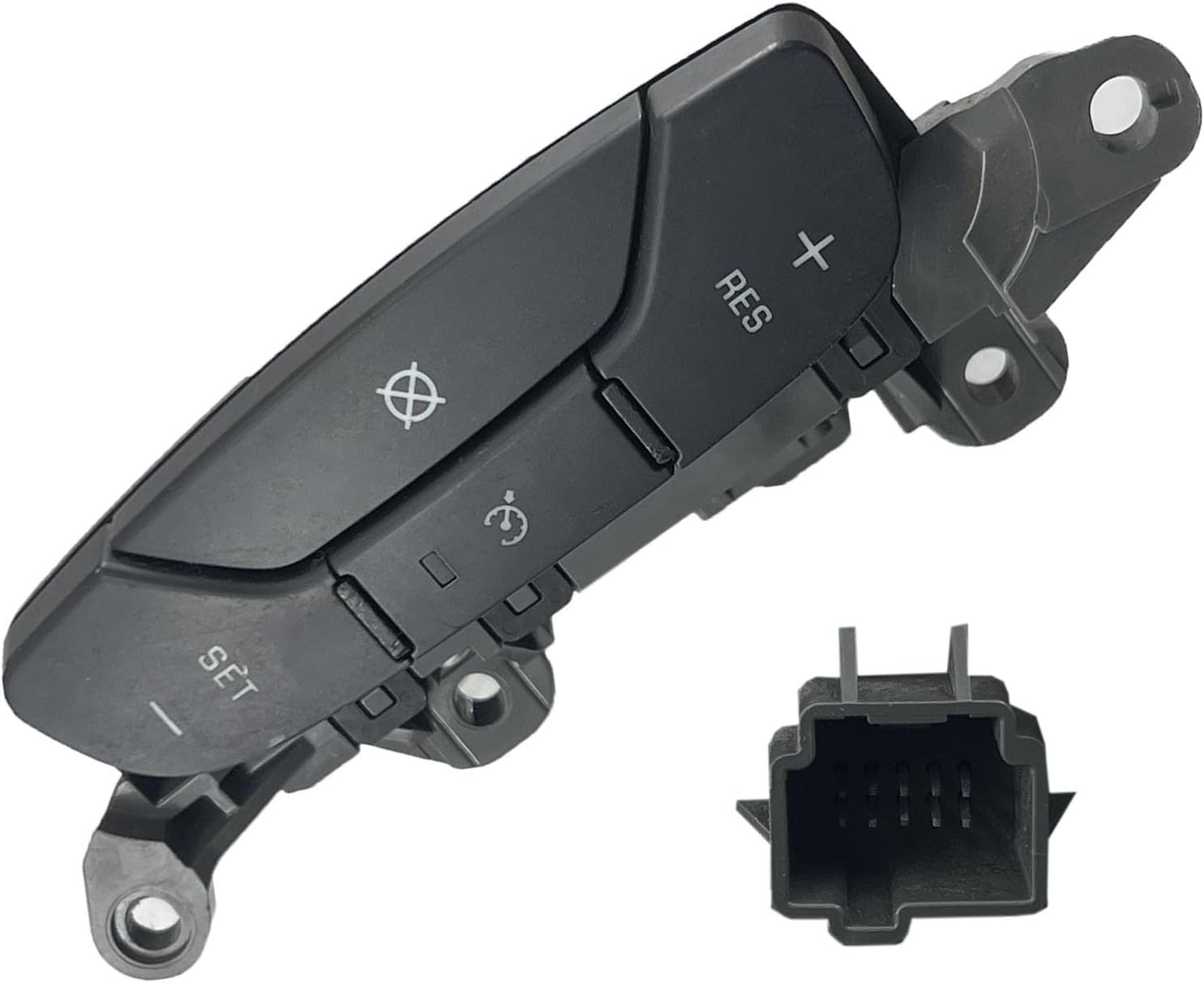 D1957E Steering Wheel Cruise Control Switch Compatible with Silverado Suburban Tahoe Avalanche Sierra Yukon Denali Escalade 2008-2009, Replace 15819309