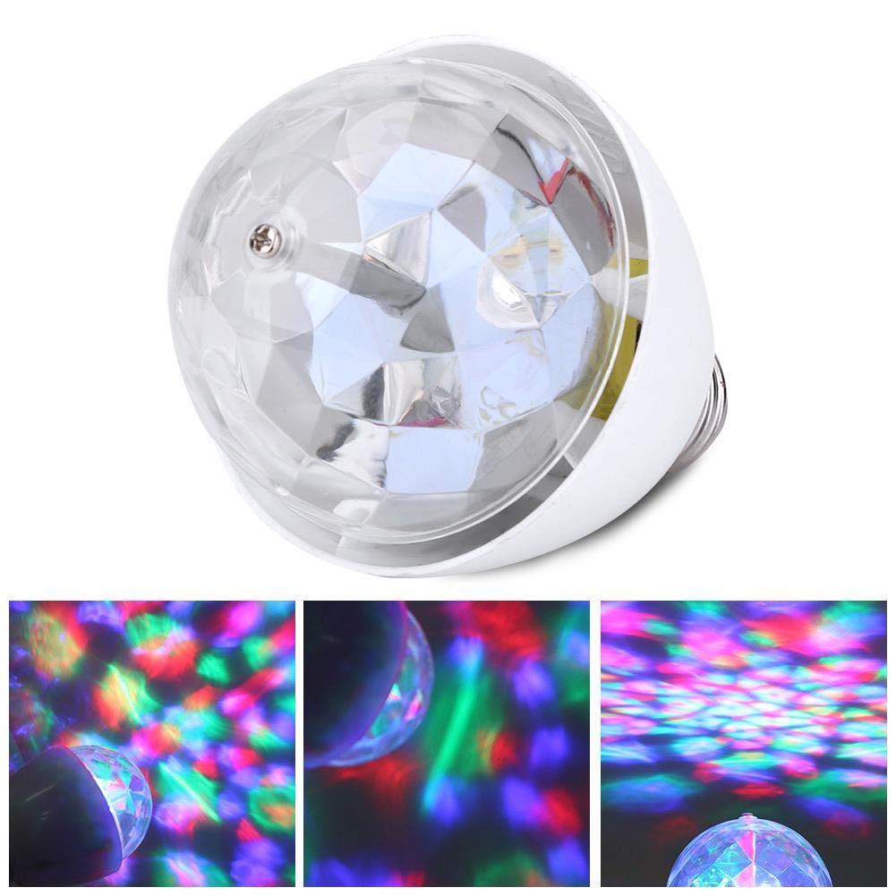 VGEBY1 Ampoule de Scène, 3W E27 Tournant Lampe de Stroboscope d'Etape d'Qmpoule de la Partie RVB de LED pour la Disco KTV de DJ de Partie