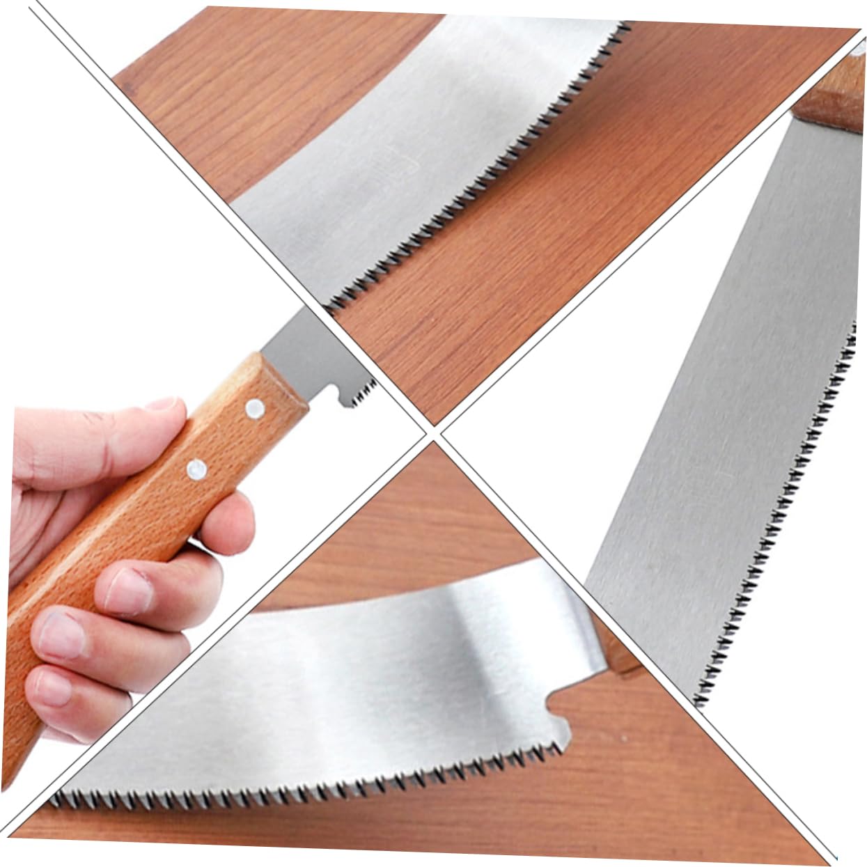 Mipcase 2 Pezzi Seghetto con Ergonomico Seghetto Fine per Tagli Precisi Utensile DIY per Giardinaggio e Lavorazione Del