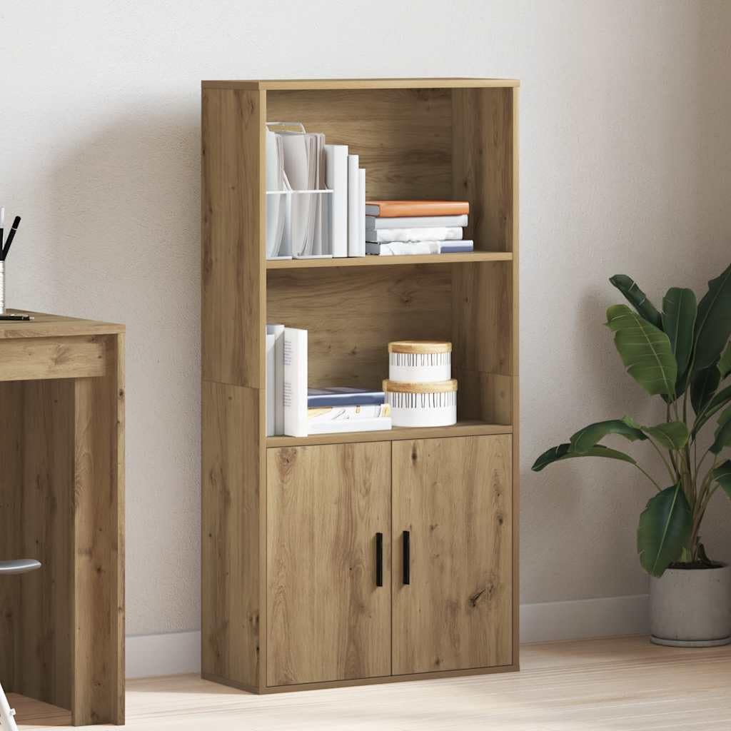 Generisch Bücherregal Artisan-Eiche 60x24x120 cm Holzwerkstoff,Möbel,Regalsysteme,Bücherregale Bücherschränke-860426
