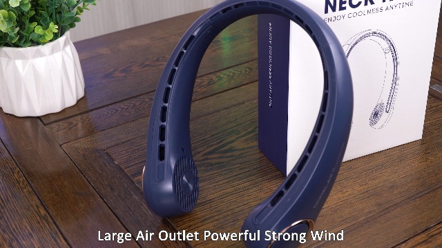 Ventilatore Da Collo Portatile 4000mAh Con 6 Velocità E Schermo LED - Ricaricabile USB-C, 16h Autonomia, 360° Regolabile - 3