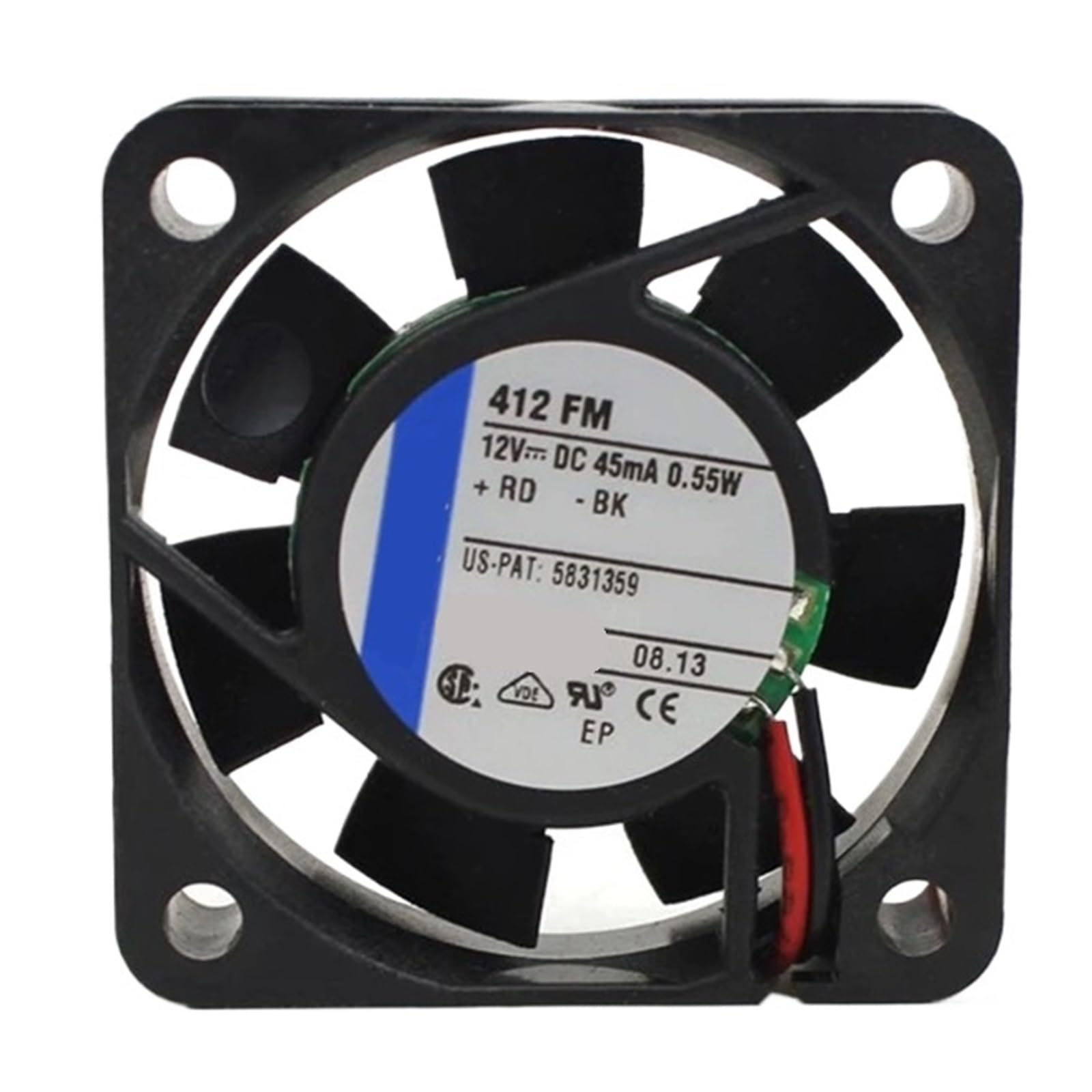 CXDFRSER Cooling Fan 412FM 412FM DC 12V 0.045A 0.55W 4300RPM 4CM 4010 40X40X10MM