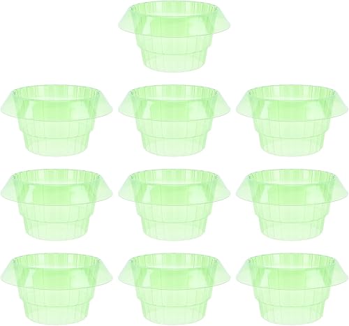 Miniatura 5 de TOPINCN 10Pcs Garden Cloches Flowers Covers Domes Vegetable Green Plant Cover Small Round Covering Protection Cover Plastic Circular