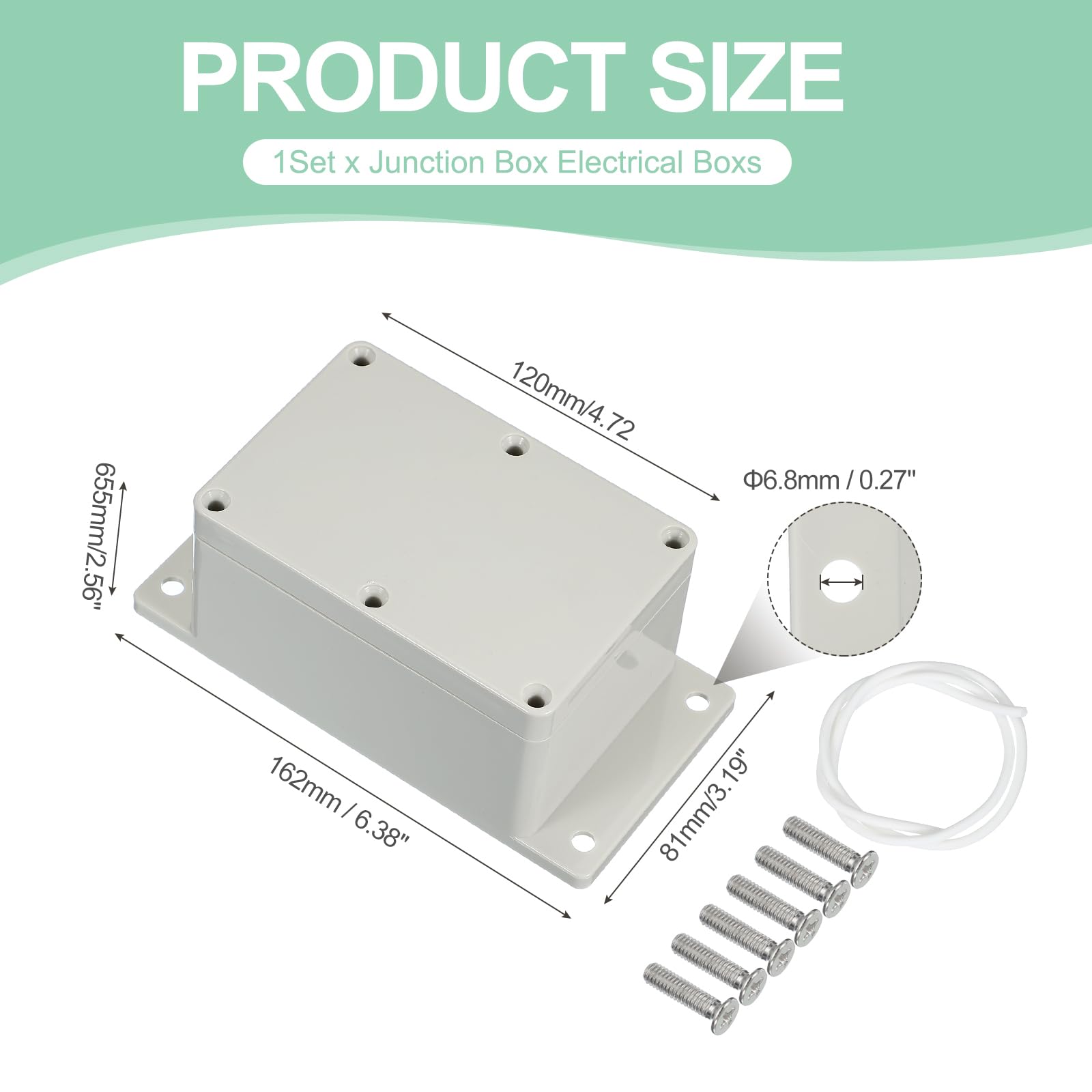 PATIKIL 120x81x65mm Junction Box - Image 2