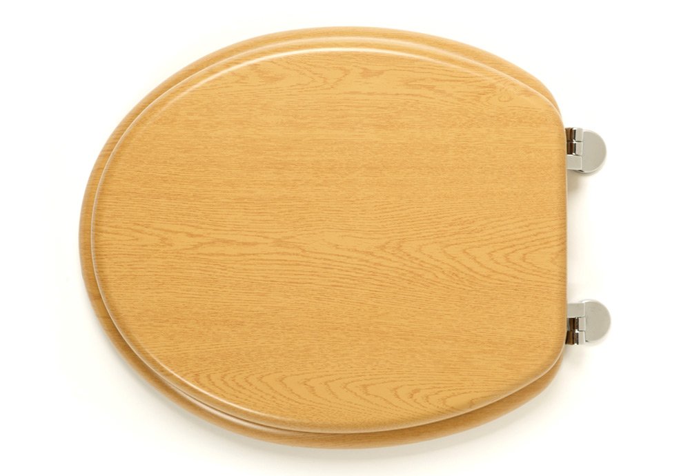 Natural Oak Effect MDF Toilet Seat
