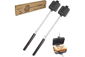Cast Iron Camp Pie Cooker, Pack of 2: Your Camping Kitchen Essential