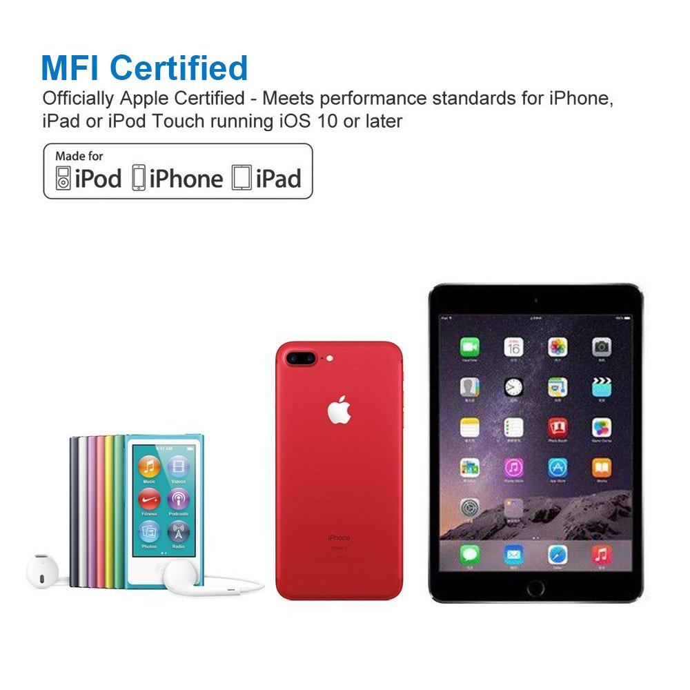 【 MFI certificado 】 Foval iPhone 7 adaptador de Audio, iPhone 7 Plus adaptador 2 en 1 Lightning adaptador – de carga y escucha, Lightning a 3,5 mm para auriculares