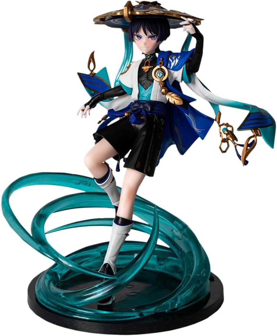 RZAHUAHU Genshin Impact Zhong Li 1/7 Figure MiHoYo Game Character PVC Rex Lapis Anime Model Toy 27cm B0brkprwvf