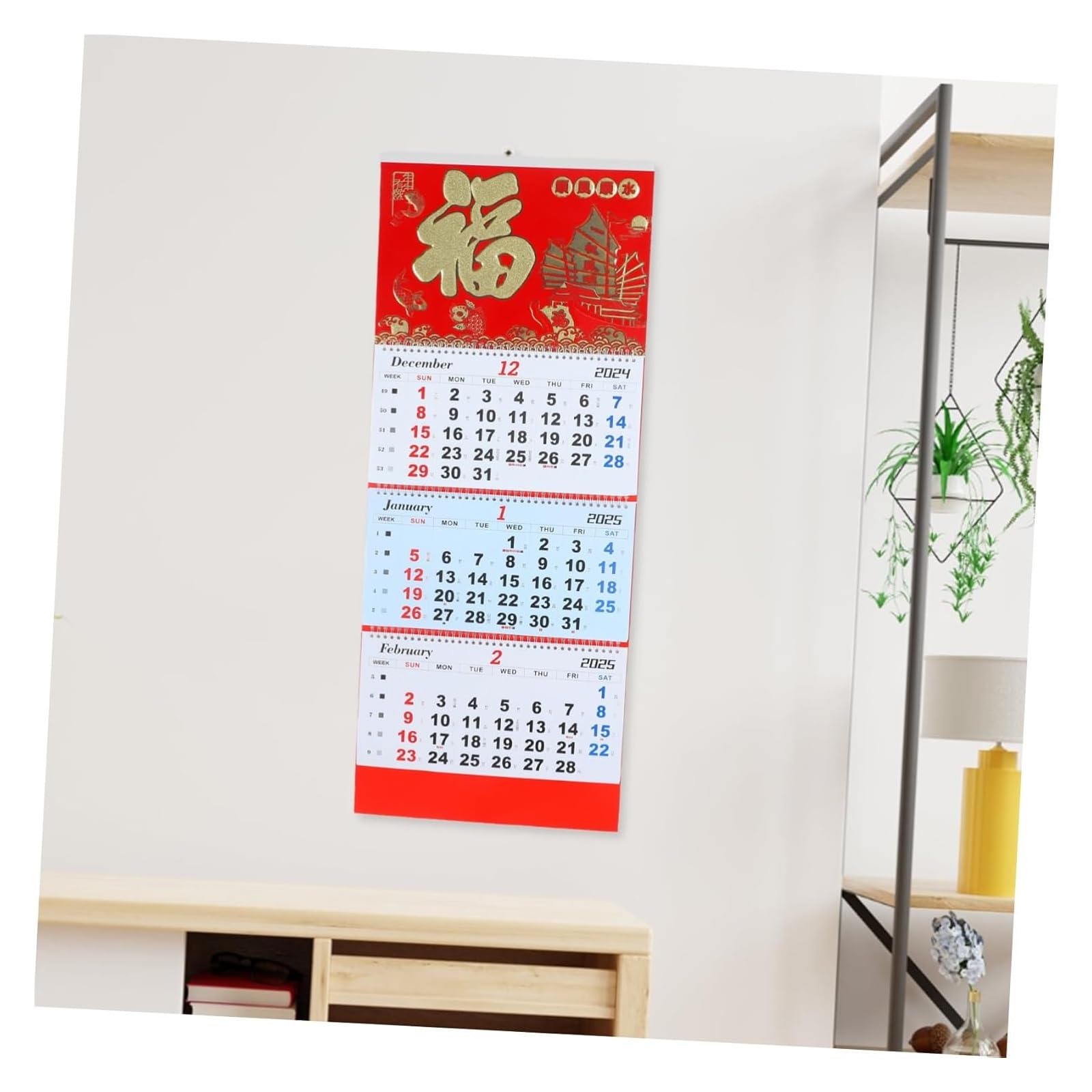 Tischkalender, Tischkalender 2025, Kalender, Neujahrskalender, Monatsplaner, Arbeitsplaner, chinesischer Monatskalender, Chinesisch