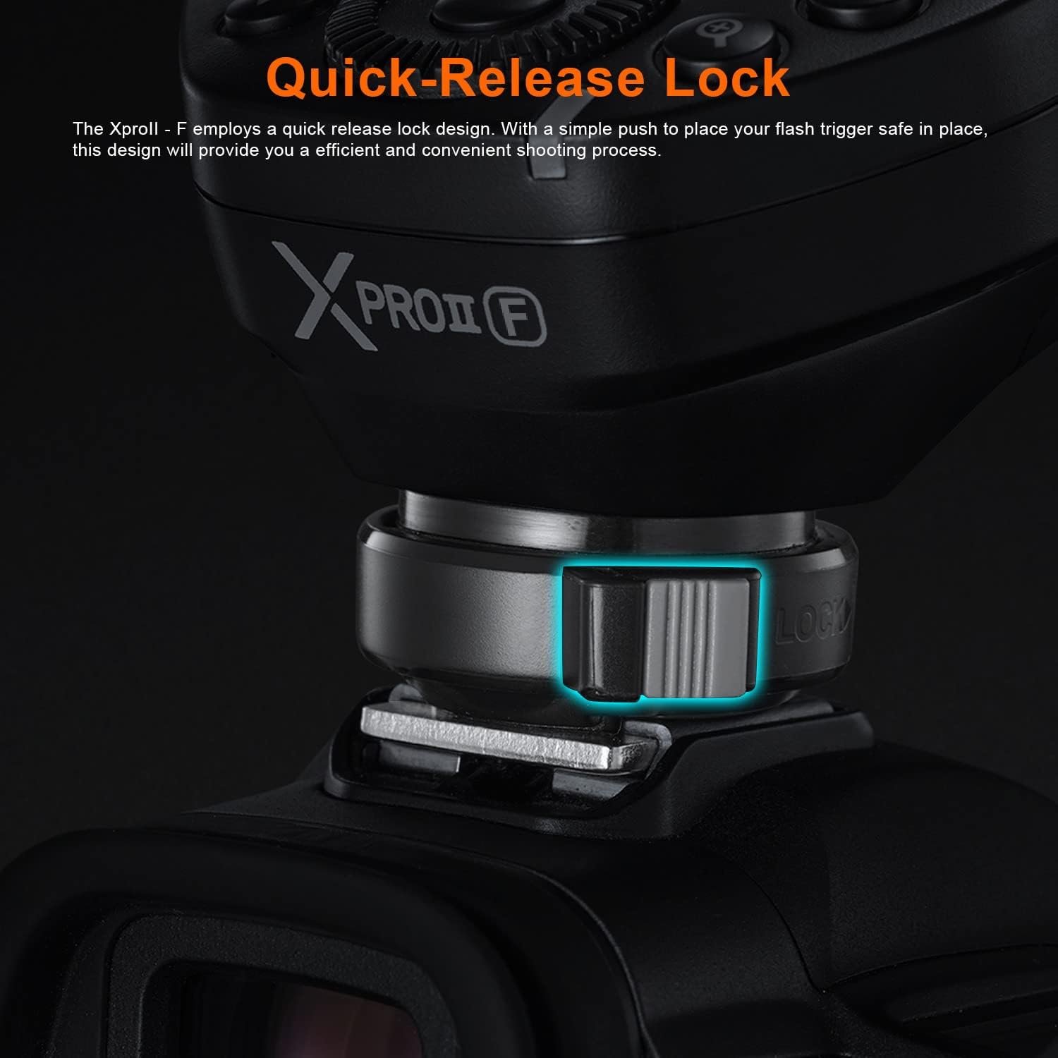 Godox XProII-F Xpro-F II TTL Wireless Flash Trigger Transmitter Compatible for Fujifilm Cameras 2.4G 1/8000s HSS Bluetooth Connection New Hotshoe Locking 16 Groups and 32 Channels