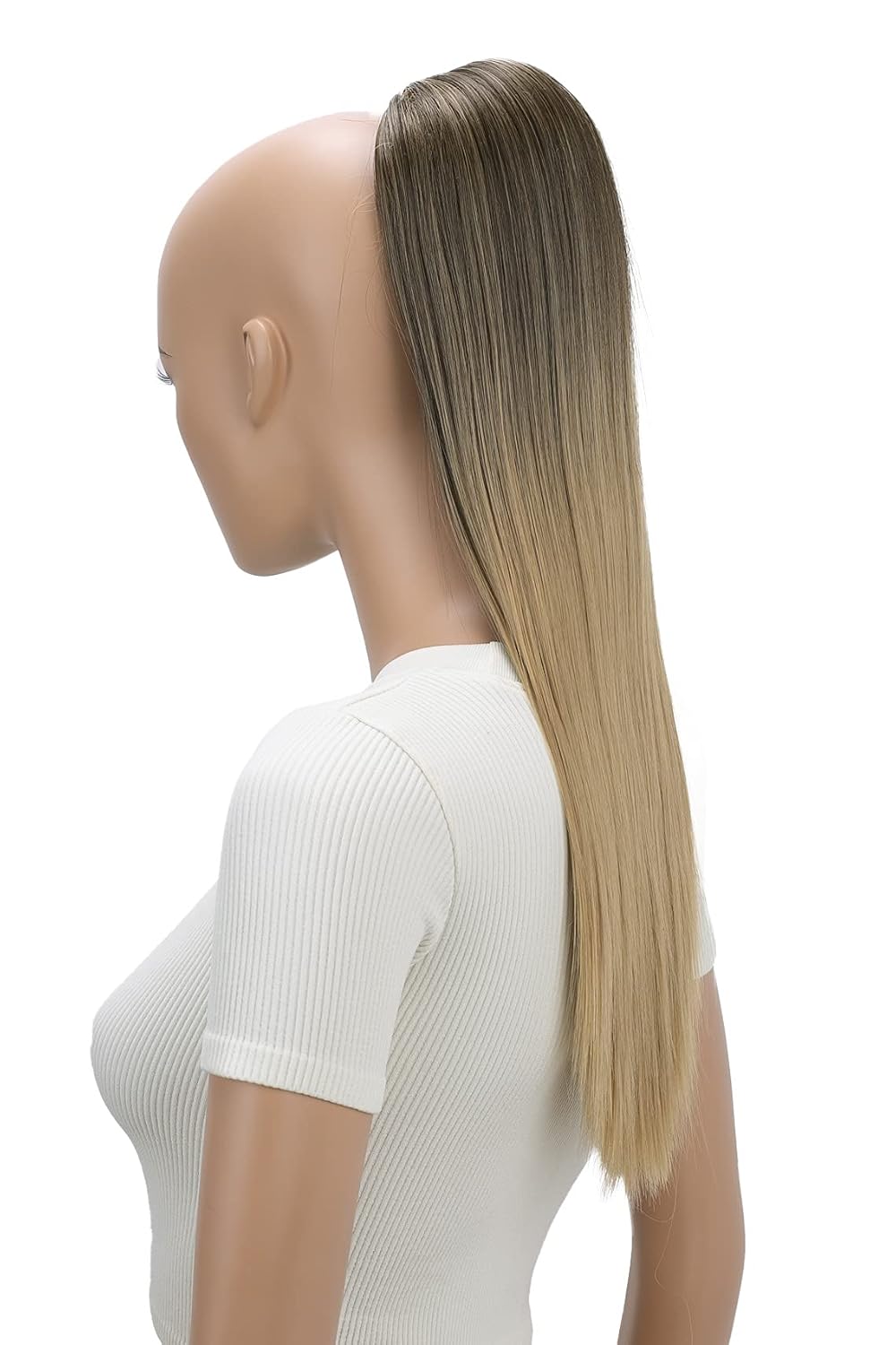 CAISHA by PRETTYSHOP 22" Hairpiece Ponytail Extension Drawstring Voluminous Straigth Brown Blond Mix PH526