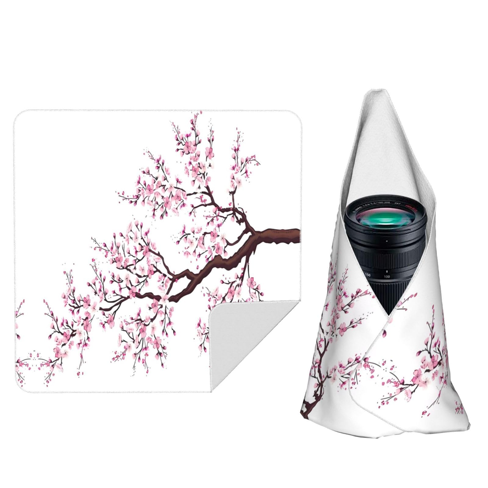 Zhaoyugoods Black Cherry Blossoms Tree Camera Wrap Cloth