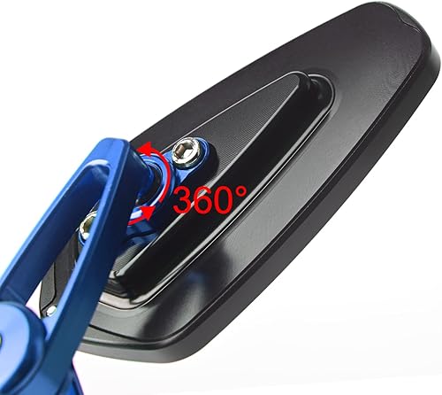 Miniatura 3 de Espejo de motocicleta de aleación de aluminio CNC para motocicleta de 0.866 in, 0.984 in, 78 pulgadas, interfaz de extremos de manillar de