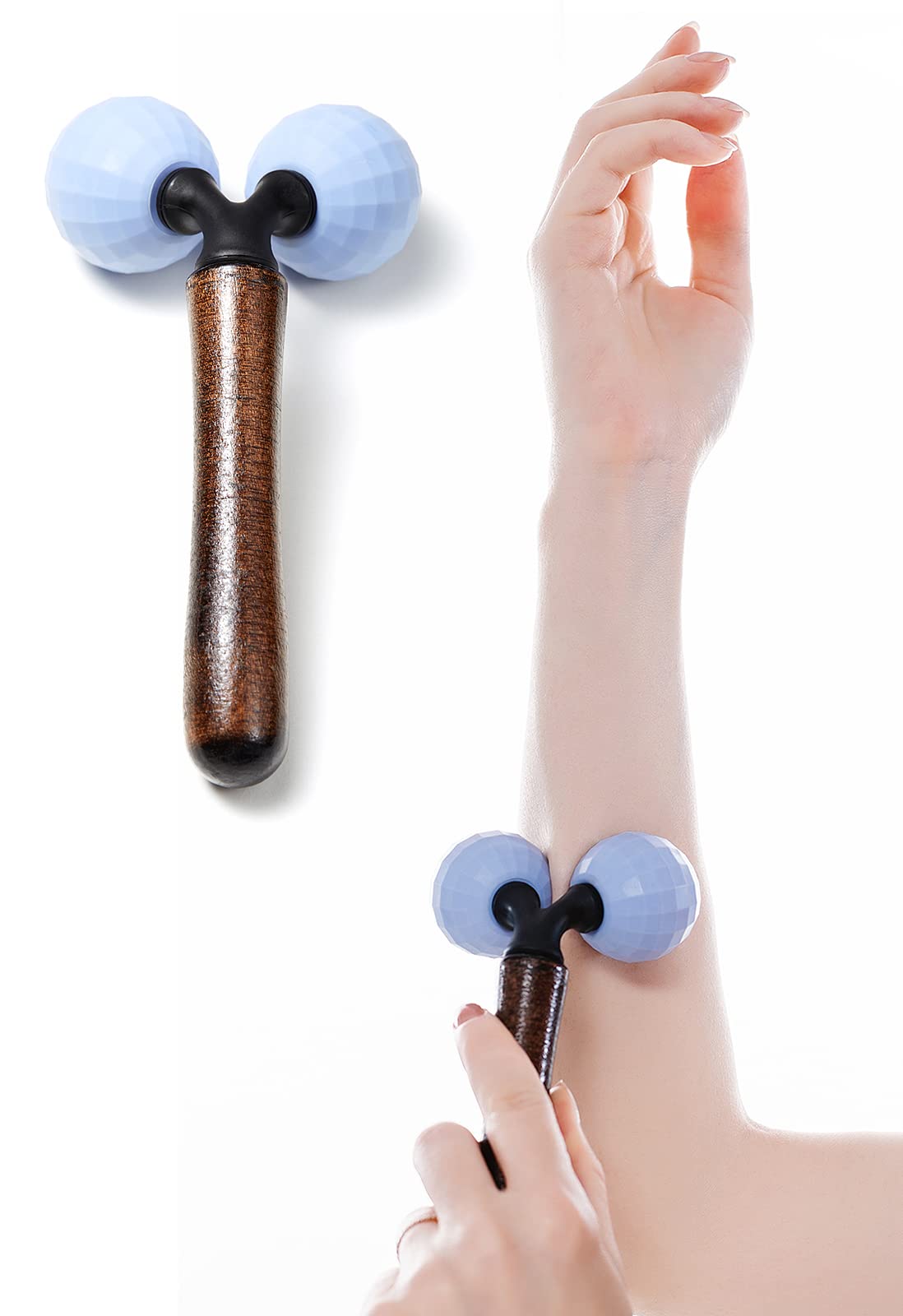 Relax Massage Roller，Handheld Total Body Massager Tools for Back, Neck, Foot, Calf, Leg, Arm & Deep Tissue Massager Relief for Sore Muscles