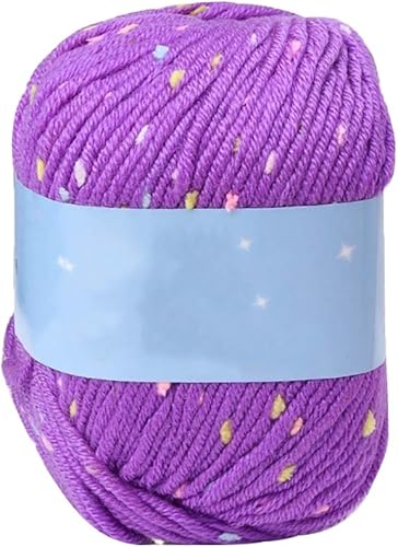 Miniatura 10 de Hilo de coser para tejer con puntos de 1.76 oz, bufanda, suéter, sombrero, ganchillo artesanal, hilo de lana elegante, simple, suave y cómodo, color