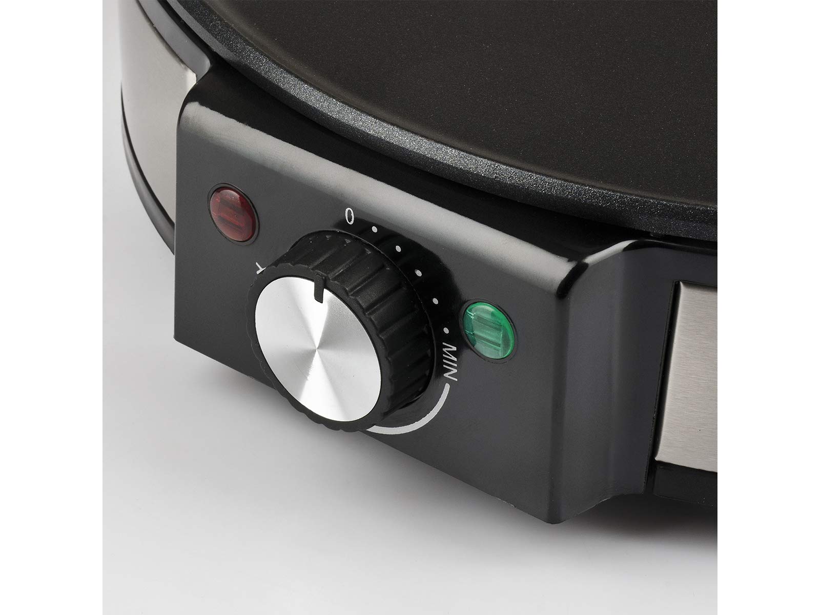 G3 Ferrari G10098 Profi-Crepe Crêpière Électrique 1200 W – Plaque de 30 cm en Inox, Revêtement Antiadhésif, Température Réglable, Spatule et Palette en Bois Incluses