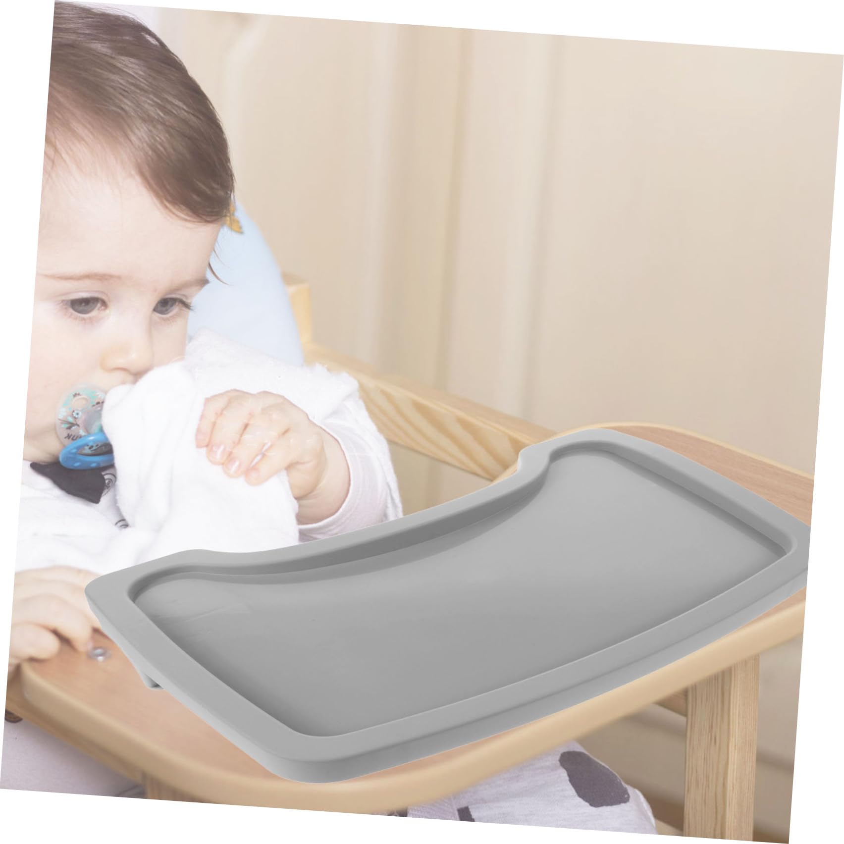 Bandeja Reutilizable de Plástico para Trona de Comedor | Pieza Extraíble, Fácil de Guardar, Estilo Moderno, Accesorio para Alimentación Infantil
