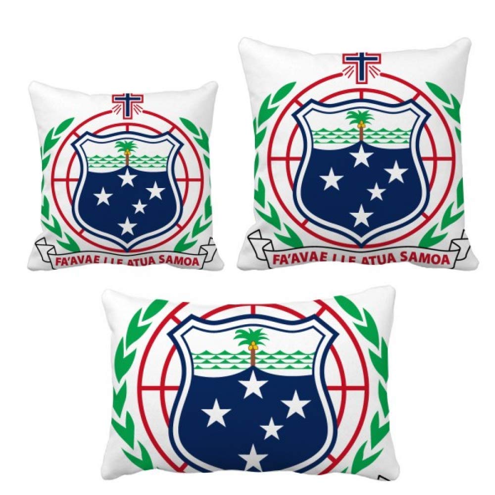 Housse de coussin Samoa motif emblème national océanique pour déco salon
