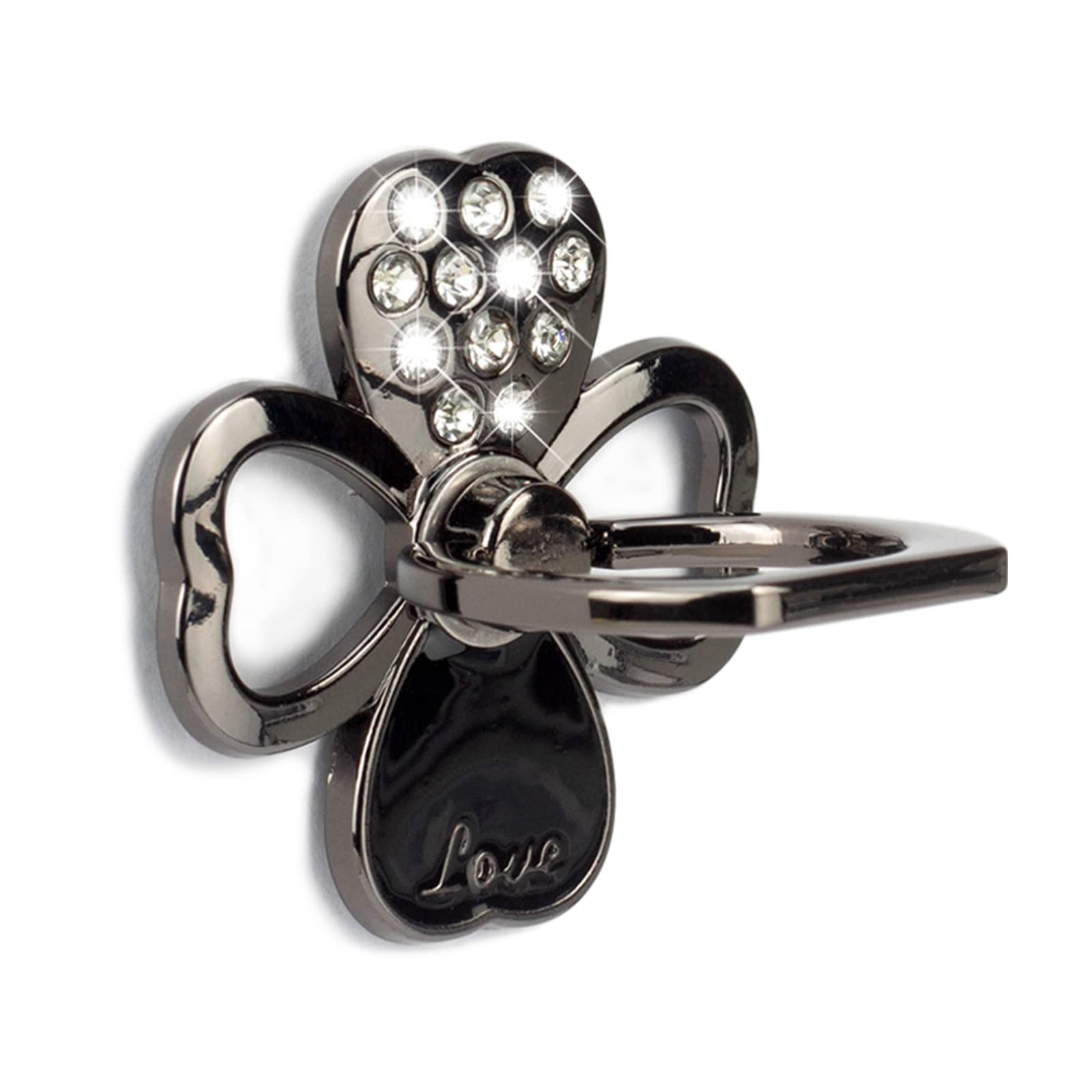 Lucky Four Leaf Clover Handy Ring Halterung - 2 Stück, 360° Drehbar & Magnetisch