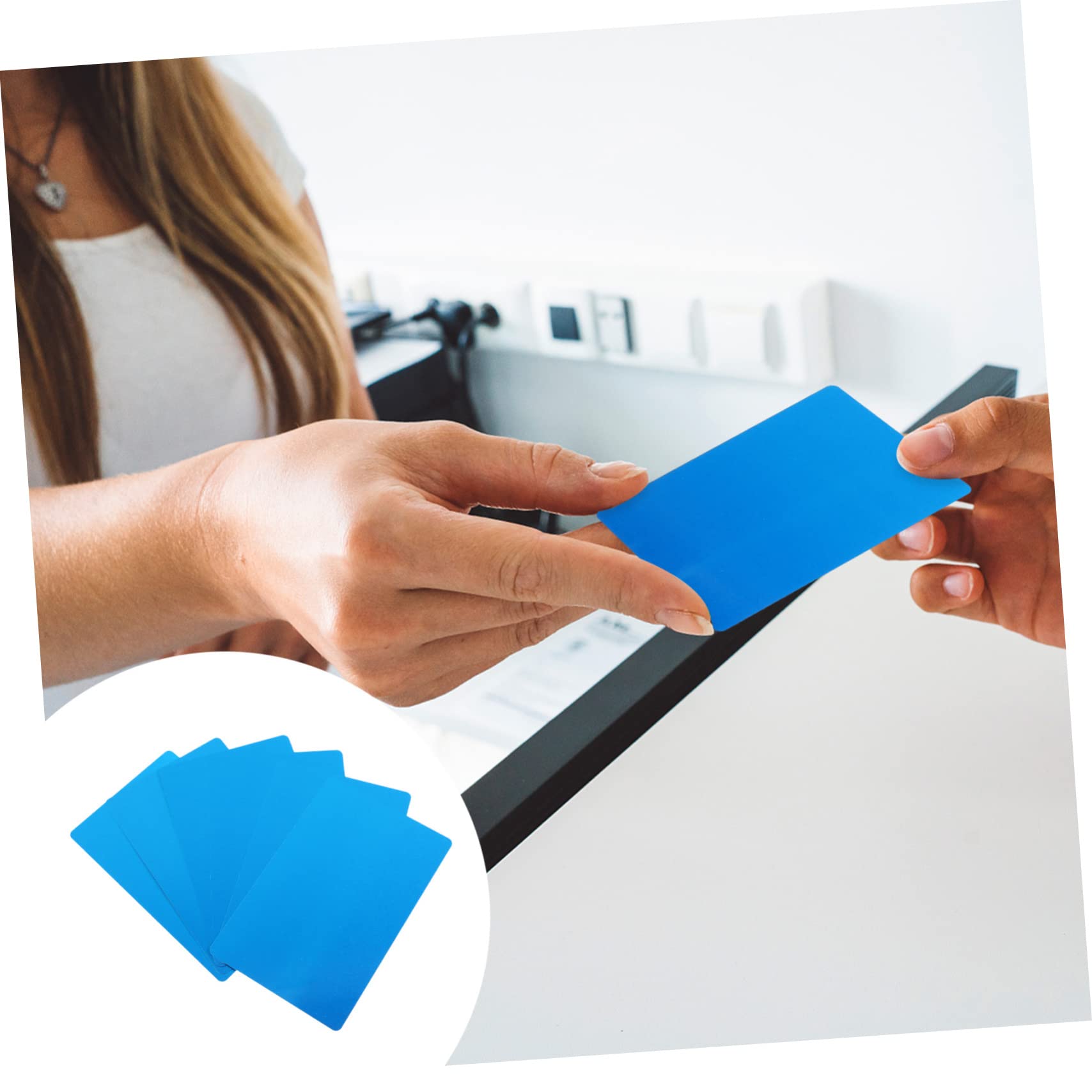 150pièces Cartes De Visite Aluminium De Luxe Plaques Métalliques Lisses Pour Marquage Et Personnalisation Idéales Pour Entreprises Et Événements Professionnels