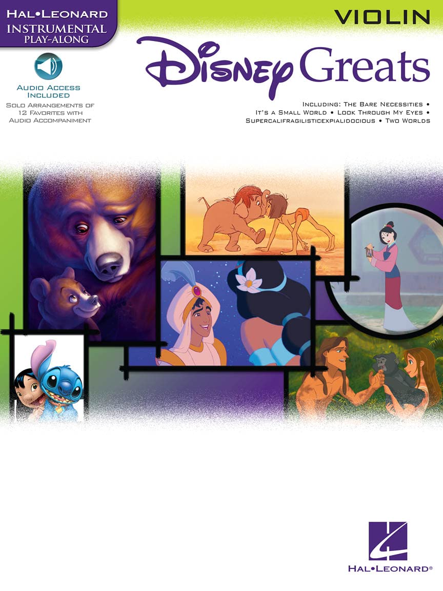 DISNEY GREATS VIOLIN VLN (Book/Online Audio) (Includes Online Access Code)