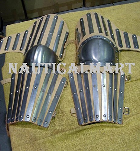 NauticalMart Medieval Bracers Pair of Arm Guard Steel LARP Armor