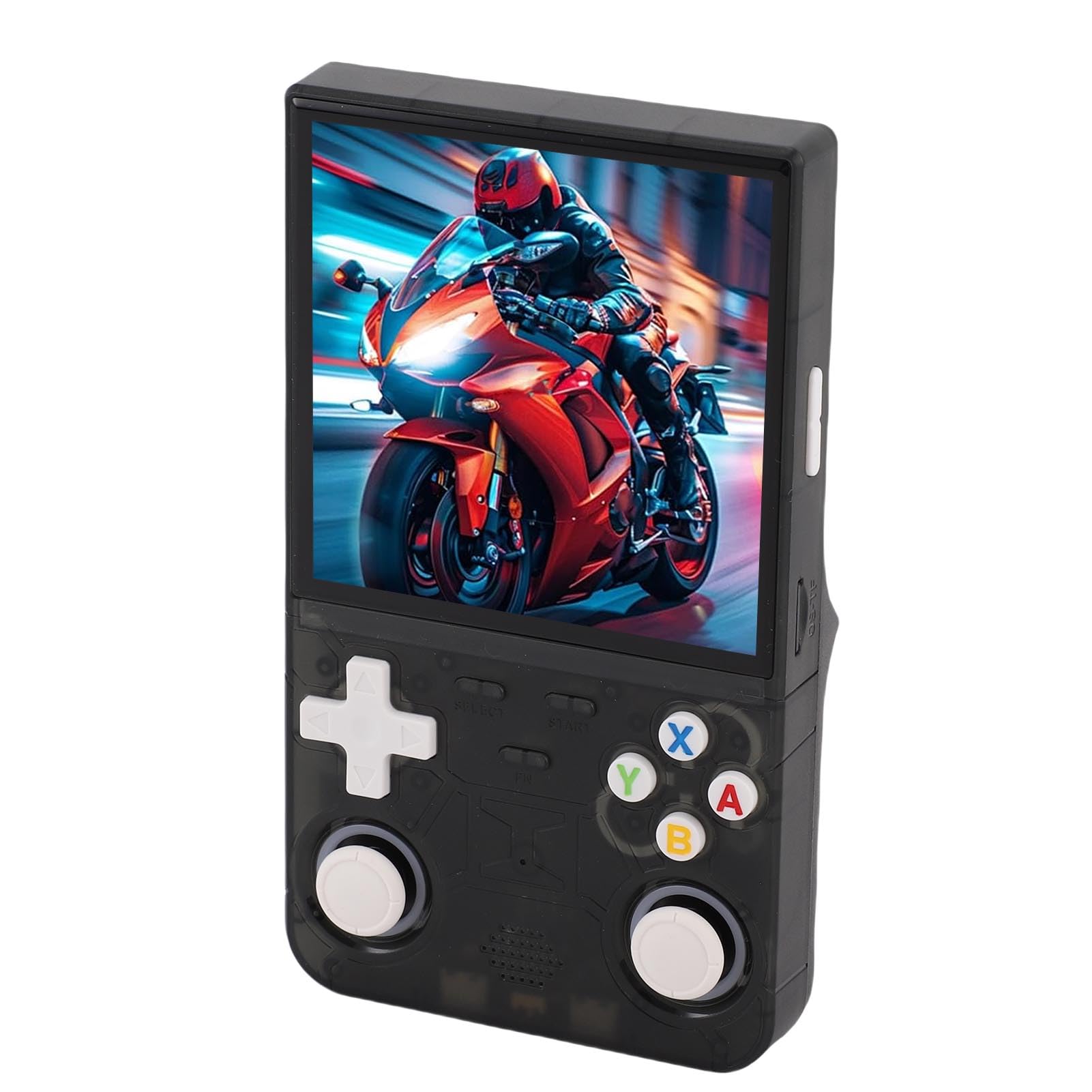 RASTKY Console di Gioco Portatile Open Source con Ad Alta stabilità e Batteria a Lunga Durata, per Appassionati di Giochi, Schermo da 4 Pollici 720x720, Batteria LiPo Trasparente (128G)