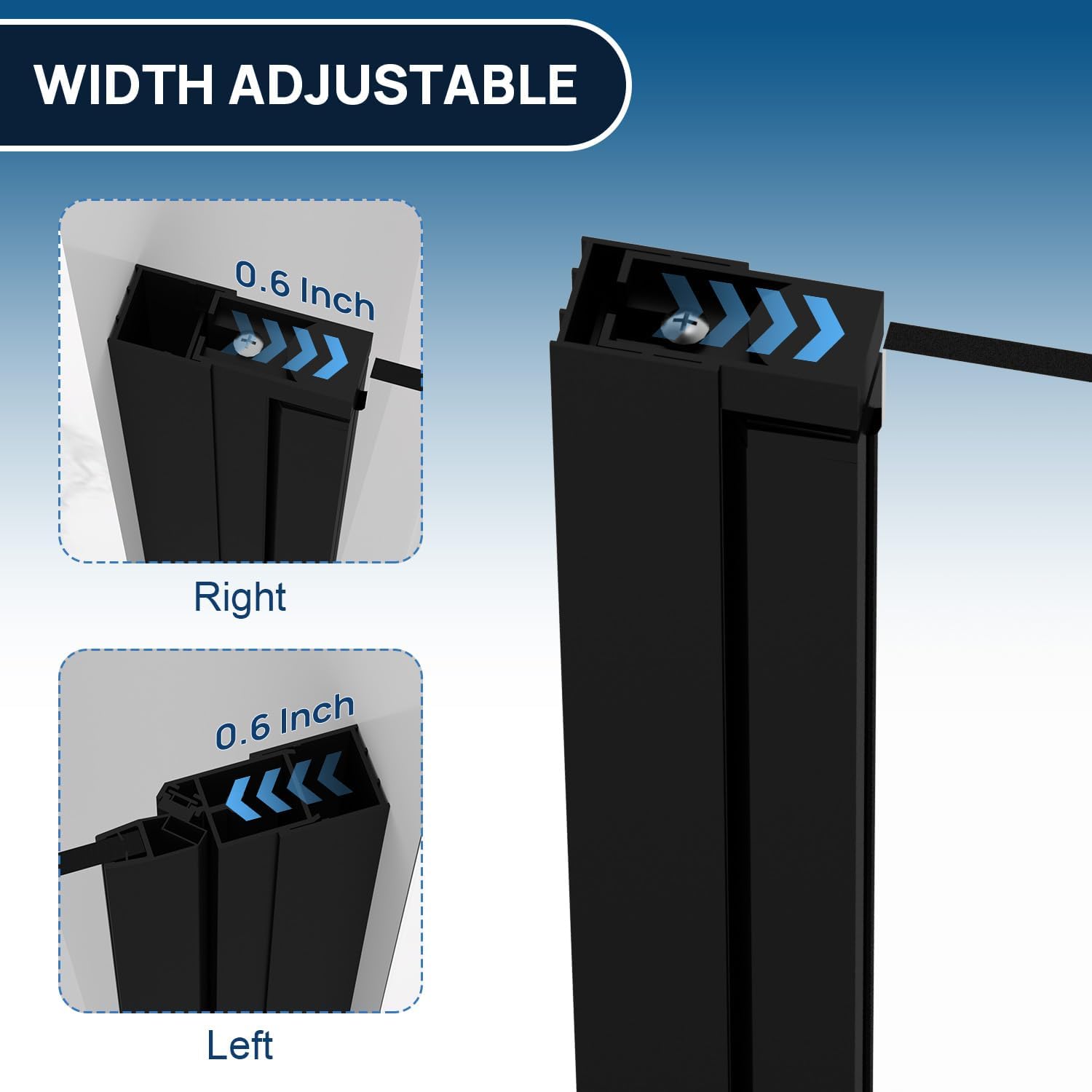 Glass Shower Door 34-35.2" W x 72" H, Frameless Pivot Shower Door, 1/4"(6mm) SGCC Tempered Glass Shower Door, Matte Black Finish, 304 Stainless Steel Hardware