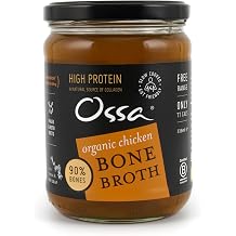 Ossa Bone Broth   Chicken, 100% Natural & High Protein | Gut Health & Digestion Support | Keto & Paleo Friendly | Preservative-Free | 515ml Pack of 2