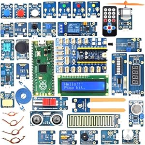 Adeept Ultimate Sensor Kit for Raspberry Pi Pico(Included) with 35 Sensor Modules and Pico GPIO Expansion Board, 40 Lessons, for MicroPython Projects