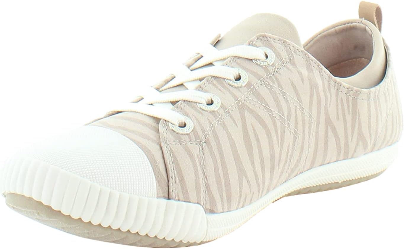 Dr. Scholl's Shoes Women's Jam Session Sneaker, Taupe Zebra Print Fabric, 7.5