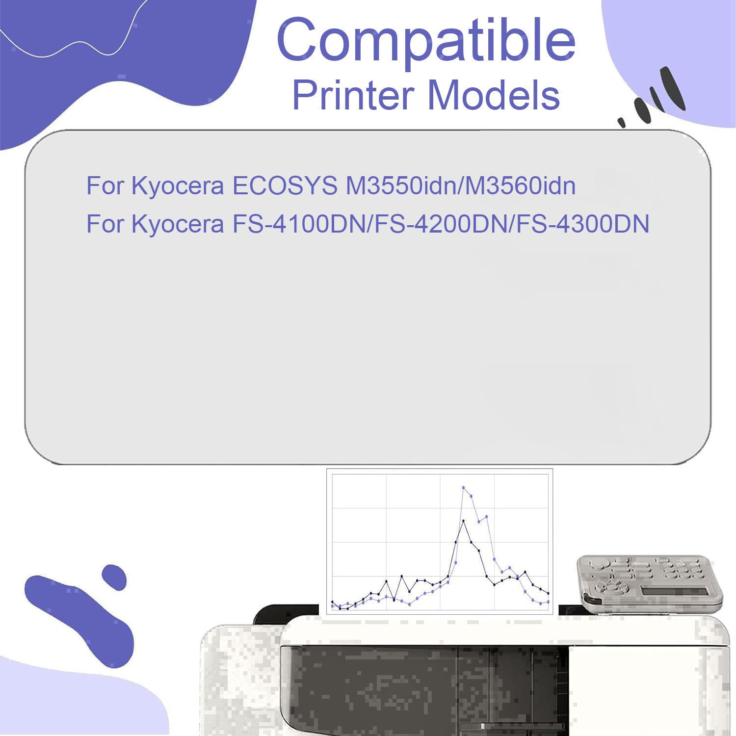 Unità tamburo DK-3130 (302LV93065) sostitutiva per stampanti Kyocera ECOSYS M3550idn, M3560idn, FS-4100DN e 4200DN; facile da installare e utilizzare.,DK3130 -1Set