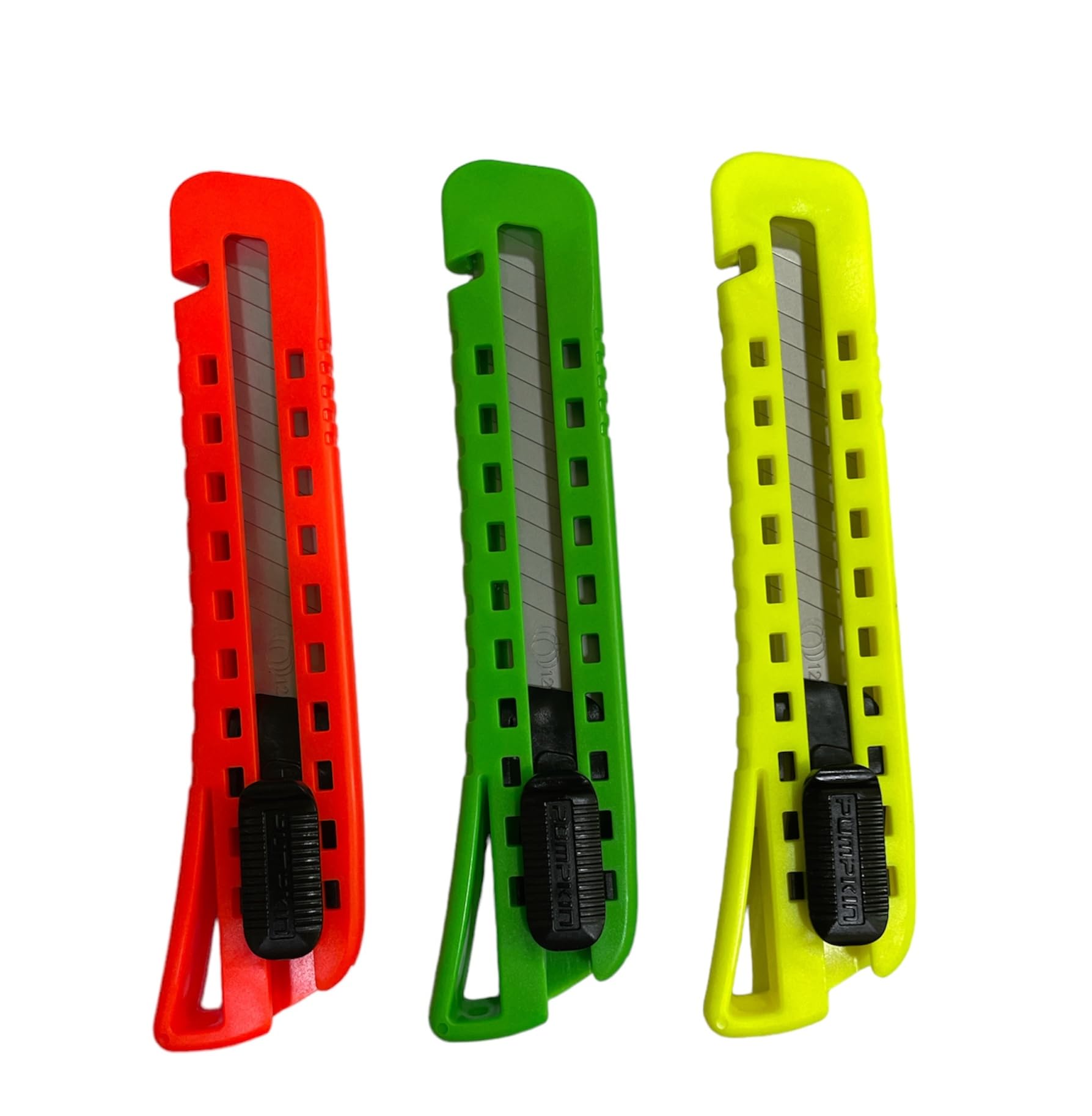 Pumpkin Utility Knife with Wire Stripper - Xtreme Spring Lock - 13211 / 18mm Blade with 14 Segment Cutoff Point - Compact, suitable for Electrical Works,Office, Home & Craft Work (Pack of 3) (B0CNTFP7J3) Amazon Price History, Amazon Price Tracker