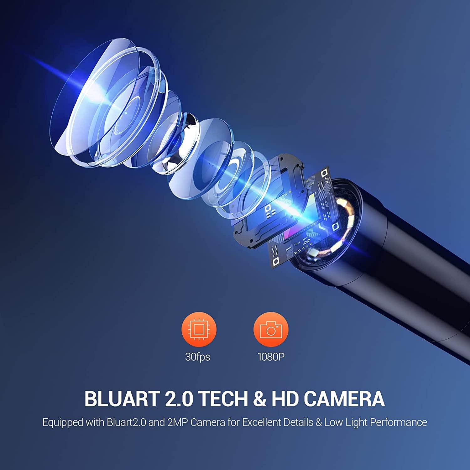 DEPSTECH Industrial Endoscope, 5.5mm 1080P HD Digital Borescope Inspection Camera 4.3 Inch LCD Screen IP67 Waterproof Snake Camera with 6 LED Lights, 16.5FT Semi-Rigid Cable,32GB Card and Helpful Tool DEPSTECH Industrial Endoscope, 5.5mm 1080P HD Digital Borescope Inspection Camera 4.3 Inch LCD Screen IP67 Waterproof Snake Camera with 6 LED Lights, 16.5FT Semi-Rigid Cable,32GB Card and Helpful Tool