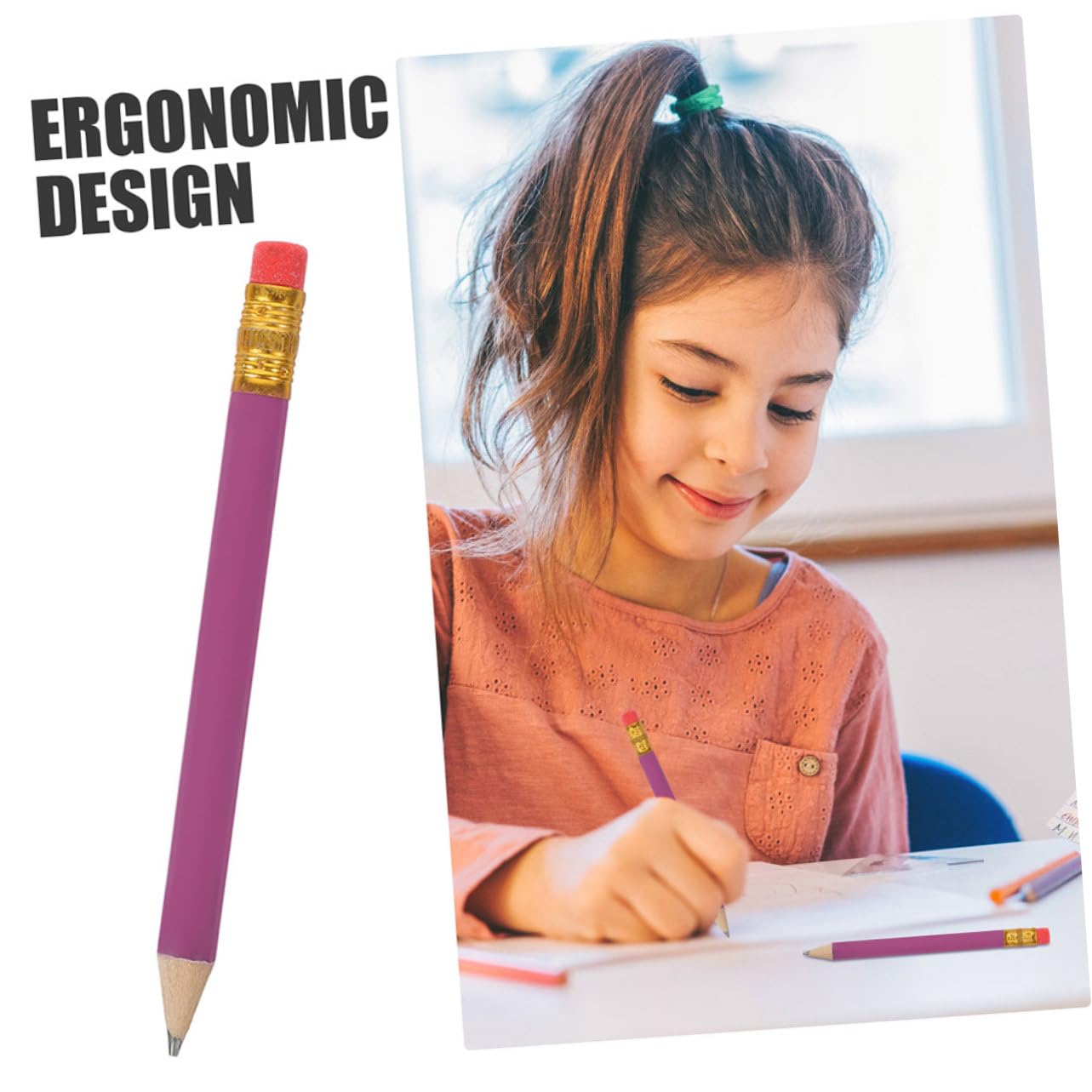 144 pezzi Matite Hb Legno Piccole per Scuola e Disegno Matite Tascabili Leggere e Resistenti per Scrittura e Bozze