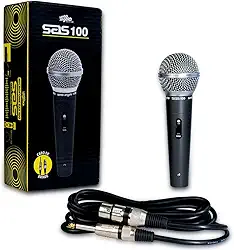 Microfone com Fio Santo Angelo SAS 100 Cardioide