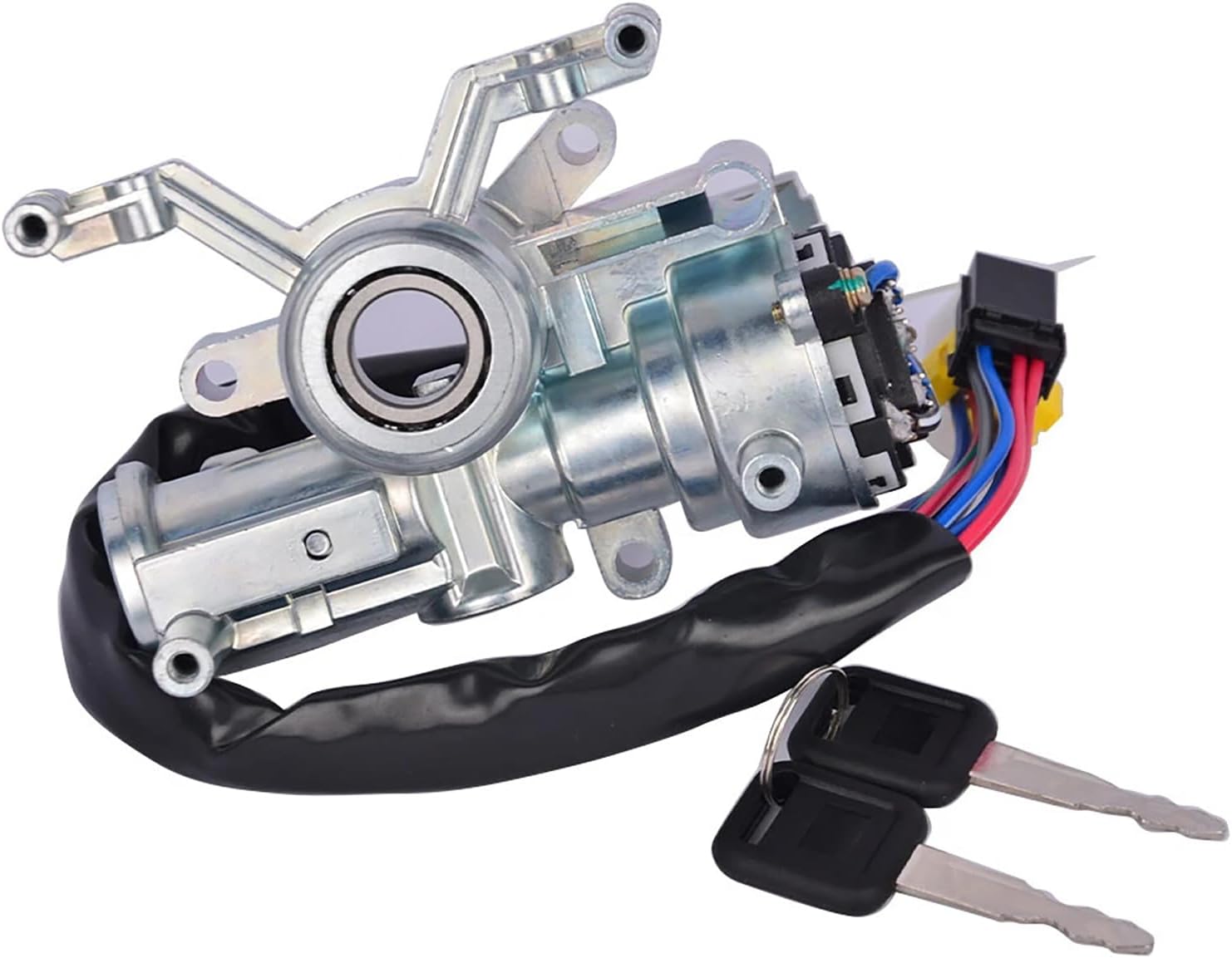 Ignition Lock Cylinder Switch Compatible with Isuzu NPR NPR-HD NQR NRR 4HE1 4HK1 1995-2007 Replace IDL229 8971703640 8970882770 8971708770 Ignition Starter Lock with 2 Key