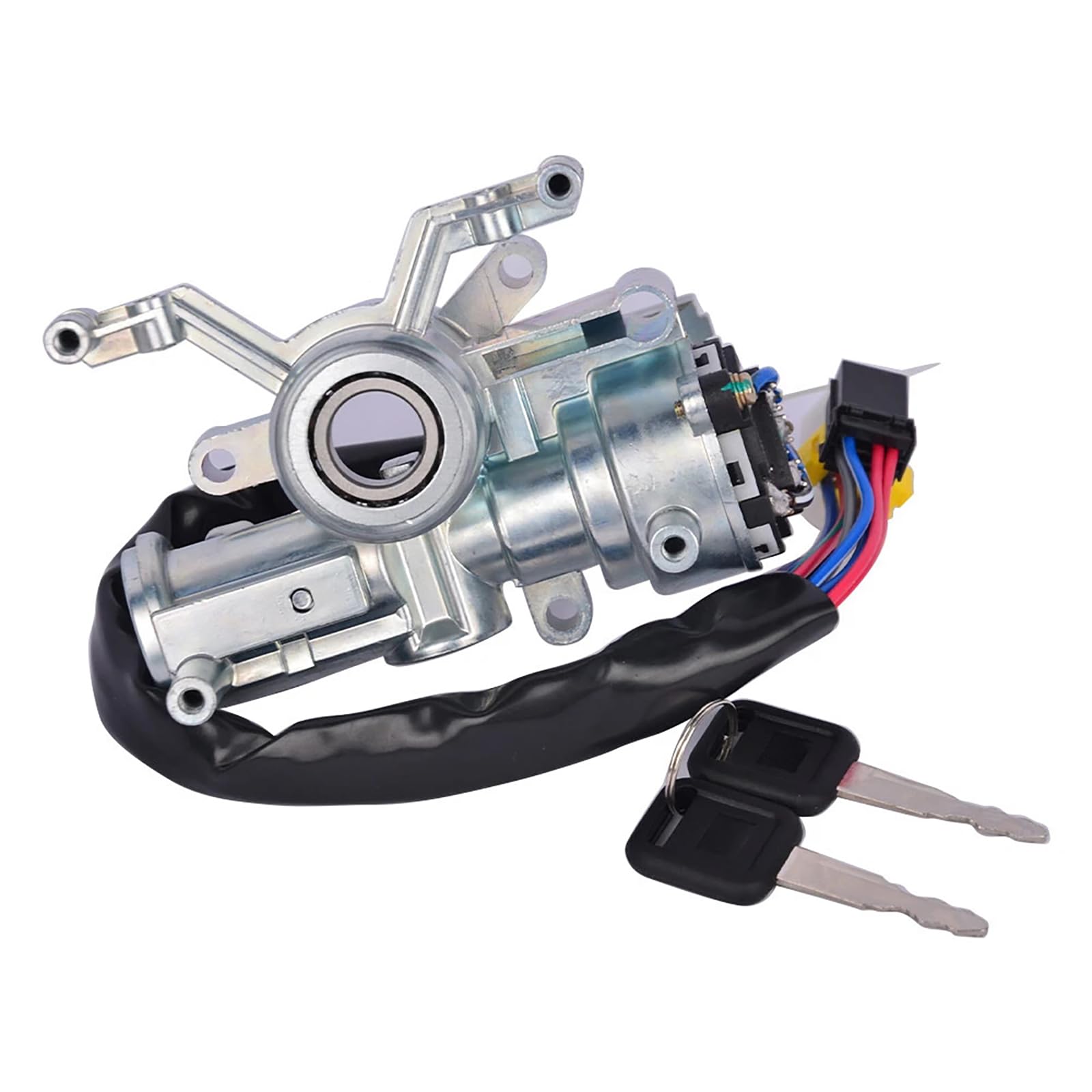 Photo 1 of Tiny Force Ignition Lock Cylinder Switch Compatible with Isuzu NPR NPR-HD NQR NRR 4HE1 4HK1 1995-2007 Replace IDL229 8971703640 8970882770 8971708770 Ignition Starter Lock with 2 Key