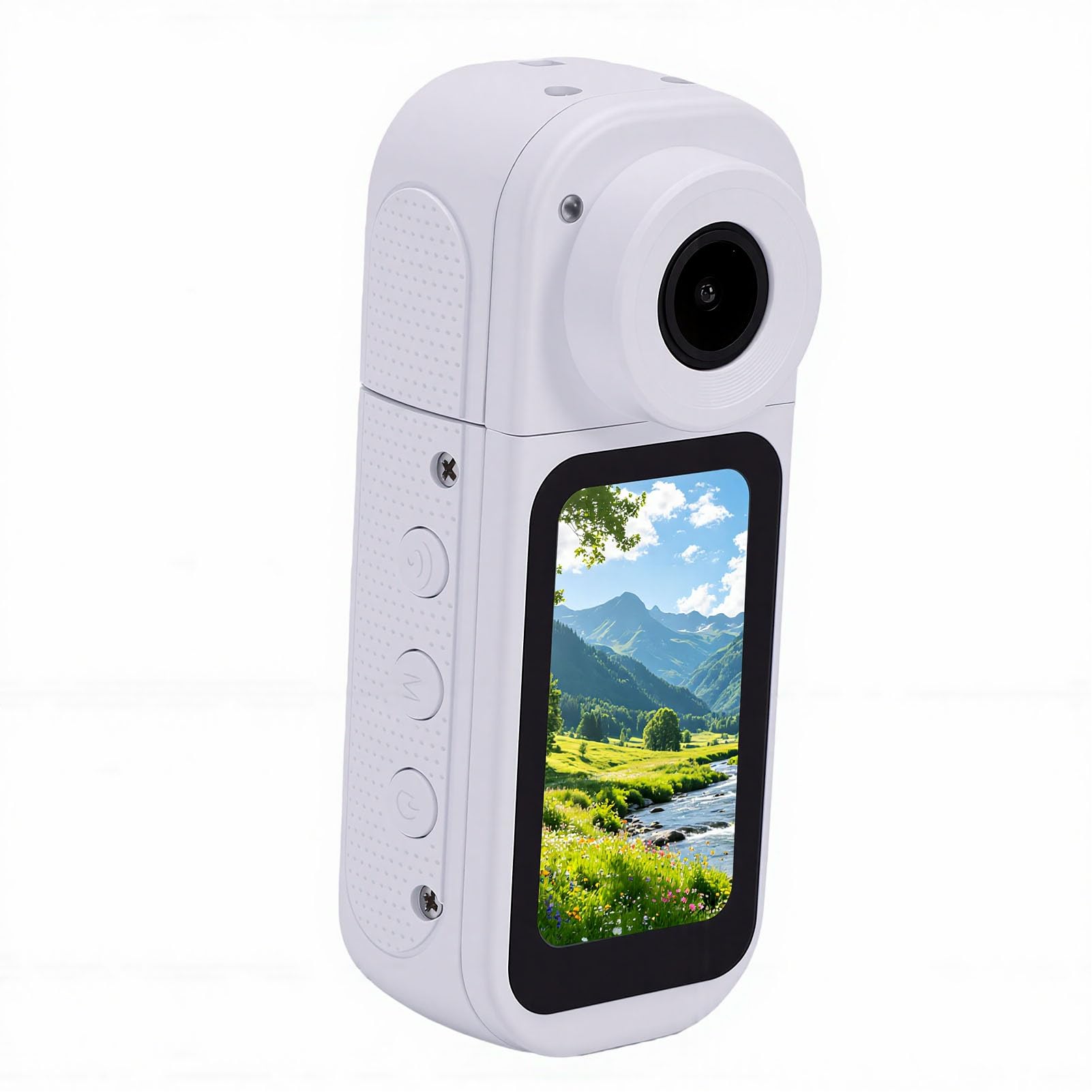 EMUKOEP Action Camera 2.7K con modalità Notturna e Obiettivo Ruotabile a