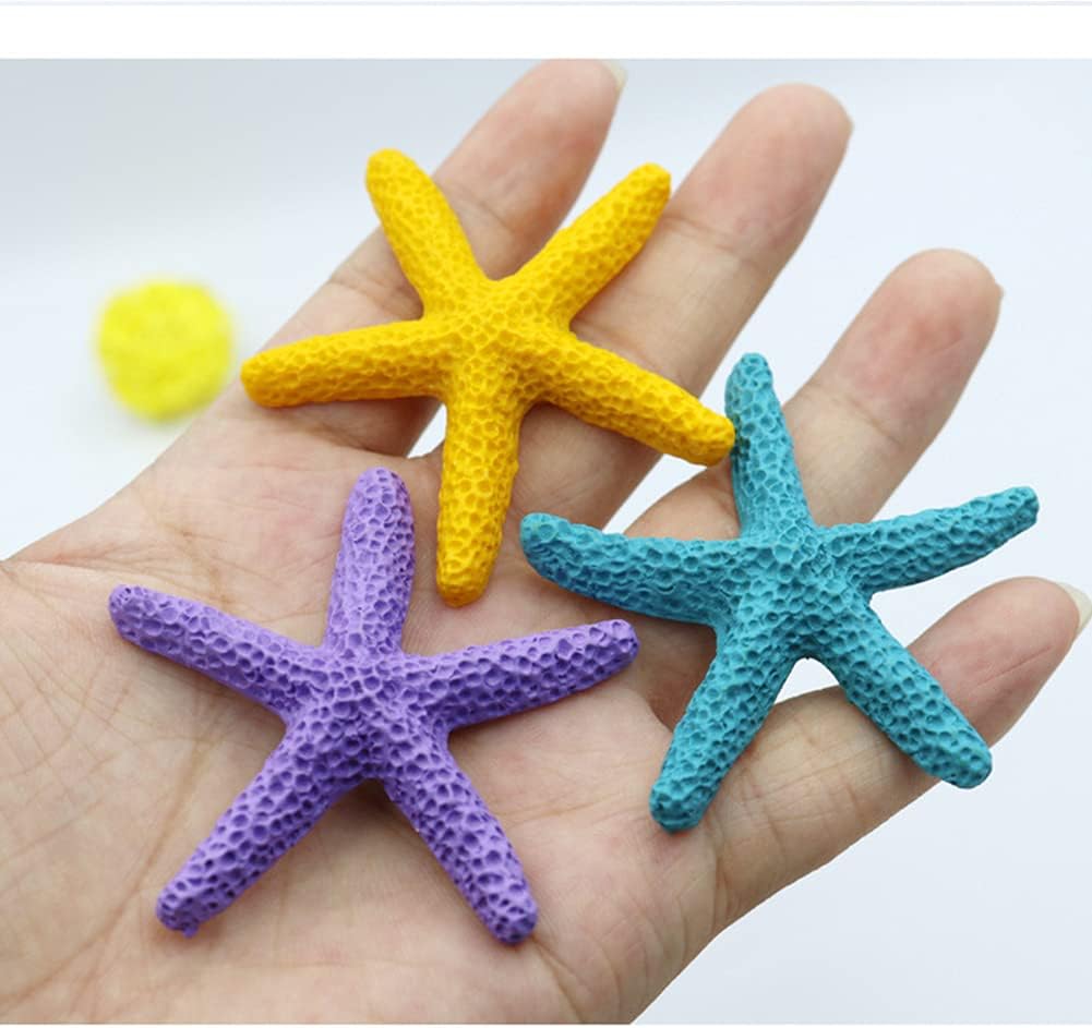 30 Pcs Resin Starfish Decor, Colorful Resin Starfish Mini Artificial Starfish Decoration For Wedding Party, Home And Crafts Project image 4
