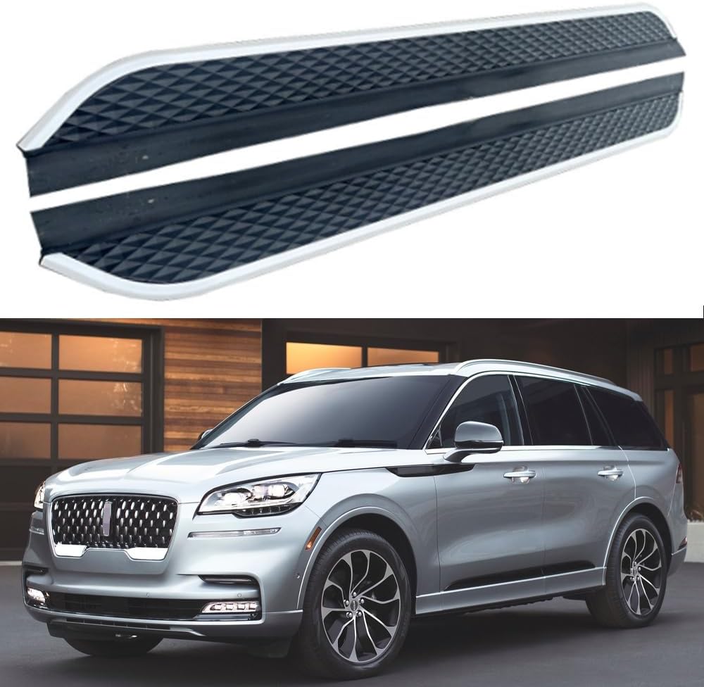 Running Board Side Step Pedals Nerf Bar Fits for Lincoln Aviator 2020-2023 2Pcs
