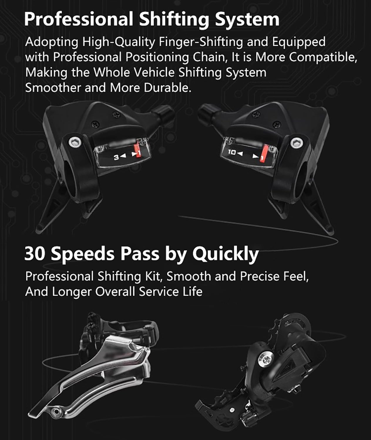 Bicicleta de Carretera 700C para Hombre y Mujer, 24/27/30 velocidades, Freno de Disco, Bicicleta de Carreras para Hombre y Mujer